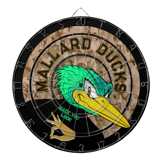 Mallard Ducks Custom Logo Dartbord (Voorkant)