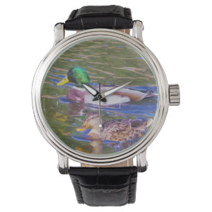 Mallard Ducks Horloge