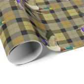 Mallard Ducks op Plaid Cadeaupapier (Rol Hoek)
