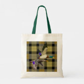 Mallard Ducks op Plaid Tote Bag (Achterkant)