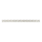 Mallard Ducks Satin Ribbon in White Lint (Voorkant)