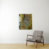 Mallard Ducks vliegen over de hond Wandkleed (In situ)