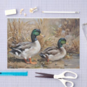Mallard Ducks Waterverf Decoupage Tissuepapier (Craft)