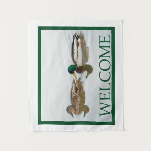 Mallard Ducks - Welkom Wandkleed (Voorkant)