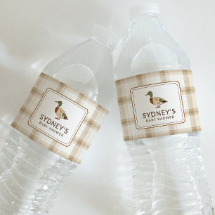 Mallard Eend Baby Shower Waterlabel Waterfles Etiket