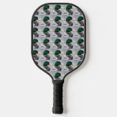 Mallard eend hoofd patroon pickleball paddle (Achterkant)