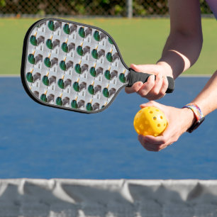 Mallard eend hoofd patroon pickleball paddle