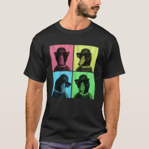 Mallard Eend Pop Art Grappige Watervogelliefhebber T-shirt