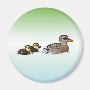 Mallard en twee eenden magneet