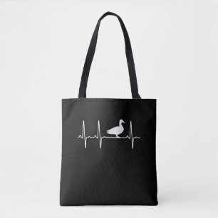 Mallard Heartbeat Gift Voor Mannen Vrouwen Duck Bi Draagtas