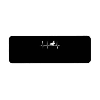Mallard Heartbeat Gift Voor Mannen Vrouwen Duck Bi Etiket