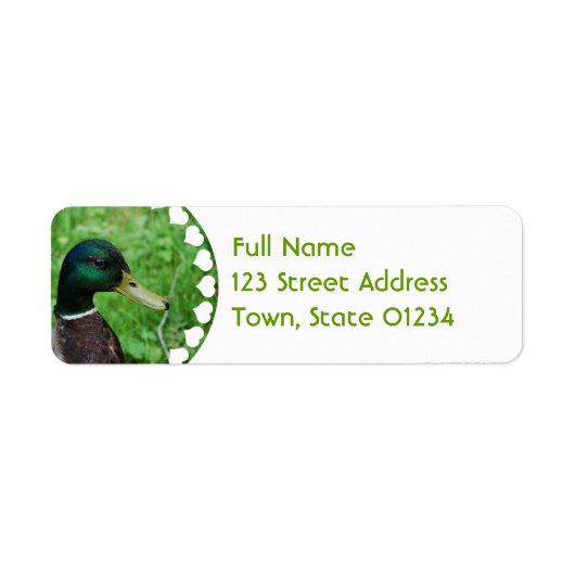 Mallard Mailing Label (Voorkant)