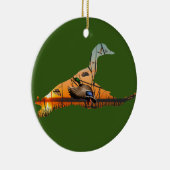  Mallard Ornament, Vliegende Eend Keramisch Ornament (Rechts)