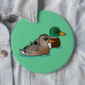 Mallard Pair Ronde Button 6,0 Cm (In situ)