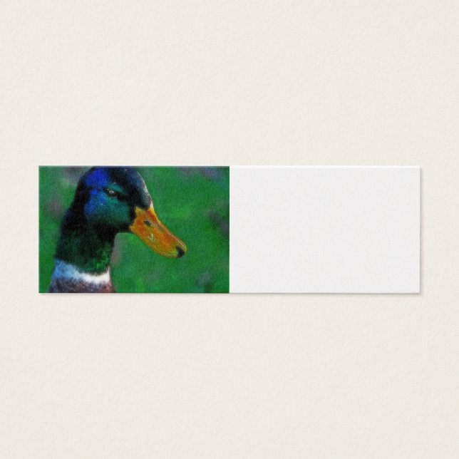 Mallard-profielkaart Mini Visitekaartjes (Voorkant)