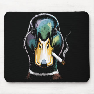 Mallard Smoking Cigarette Meme Funny Mallard Duck Muismat