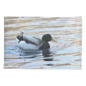 Mallardeeend Kussensloop (Achterkant)