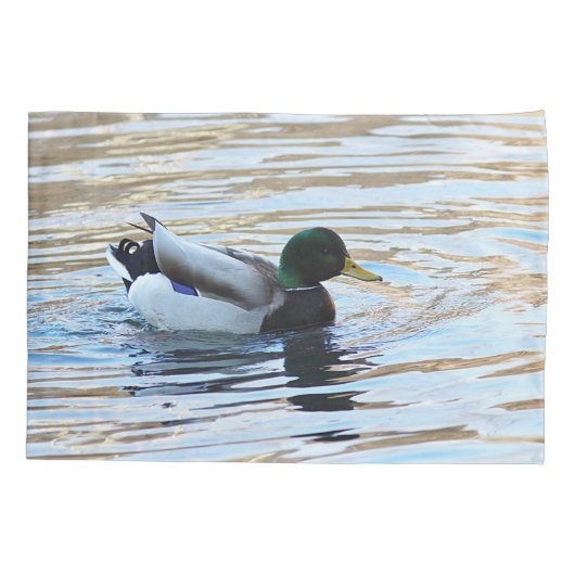 Mallardeeend Kussensloop (Achterkant)