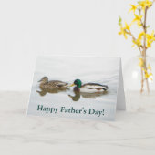 Mallards-Vaderdag Kaart (Gele Bloem)