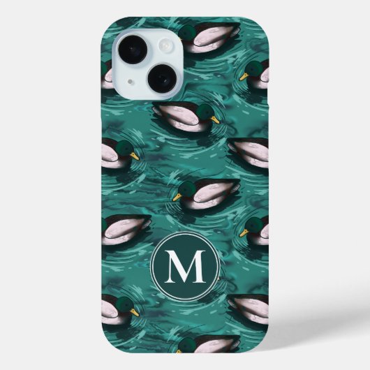 Mallards Zwemmen in het waterpatroon Case-Mate iPhone Case (Achterkant)
