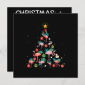 Malle Flamingo Kerstboom Kaart (Voorkant / Achterkant)