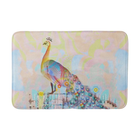 Malletsnat op een hek - abstract badmat (Voorkant)