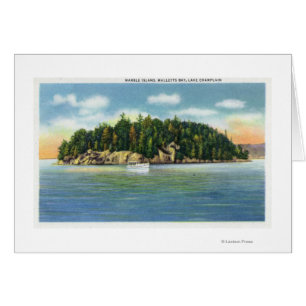 Malletts Bay Uitzicht Marble Island