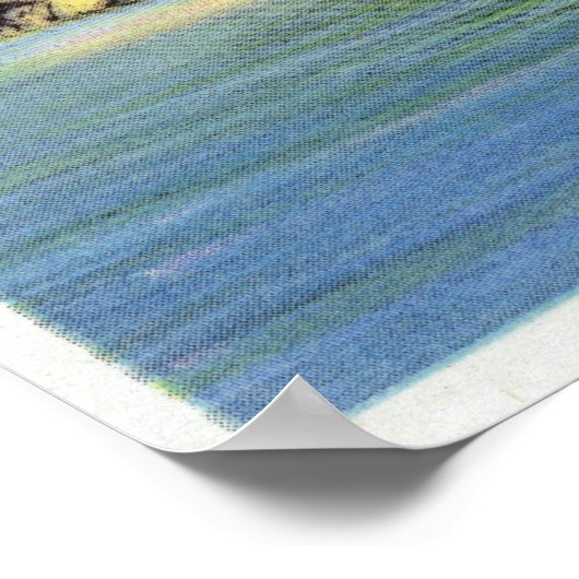 Malletts Bay Uitzicht Marble Island Poster (Hoek)