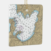 Malletts Bay VT Nautisch overzicht Keramisch Ornament (Rechts)