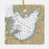 Malletts Bay VT Nautisch overzicht Keramisch Ornament (Voorkant)