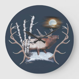 Malli elk Painting Grote Klok