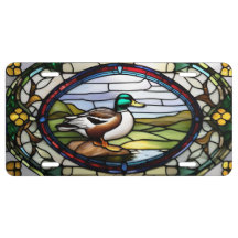 MALLIARD DUCK-GLAS IN LOOD