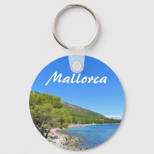 Mallorca Beach en de baai van Formentor Photo Souv Sleutelhanger