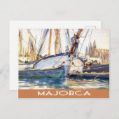 Mallorca  boten briefkaart (Voorkant / Achterkant)