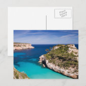 Mallorca - briefkaart van het strand van Cala des (Voorkant / Achterkant)