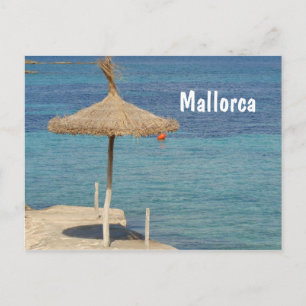Mallorca - Carte postale parapluie paille