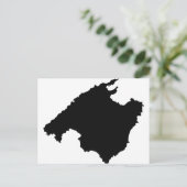 mallorca contour icon briefkaart (Staand voorkant)