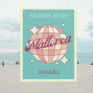 Mallorca Espagne Espagne carte postale rétro vinta