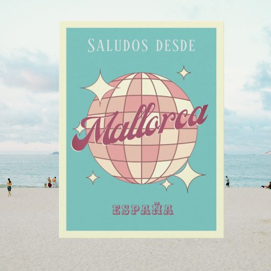 Mallorca Espagne Espagne carte postale rétro vinta