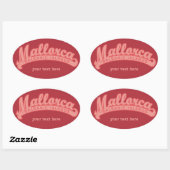 MALLORCA Espagne, texte personnalisé et stickers c (Feuille)