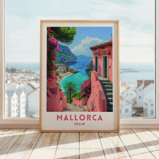 Mallorca Espagne Voyage Imprimer Poster Mur Art