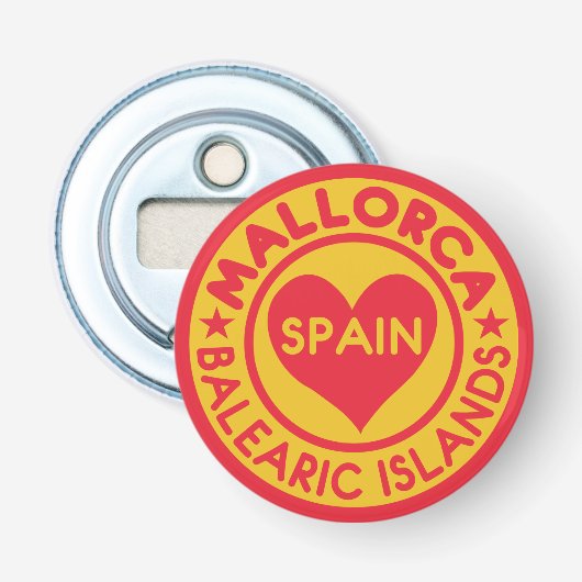 MALLORCA flesopener Button Flesopener (Voorkant)