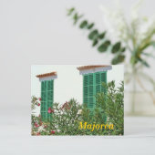 Mallorca Green Windows Briefkaart (Staand voorkant)