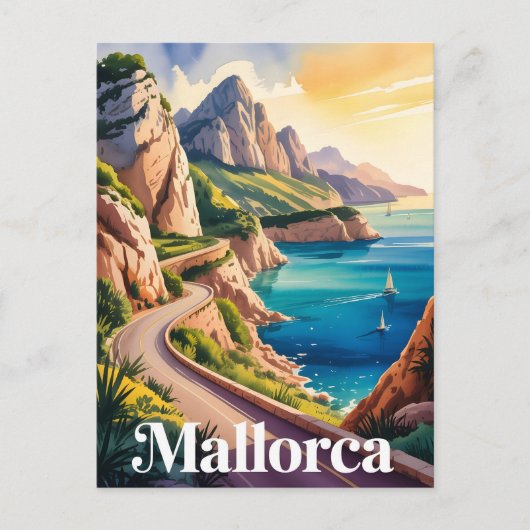 Mallorca kunst briefkaart (Voorkant)
