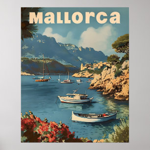 Mallorca kustgelukzaligheid  Briefkaart Poster