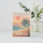 Mallorca minimalistisch briefkaart (Staand voorkant)