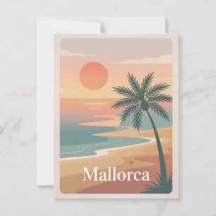 Mallorca  minimalistisch briefkaart