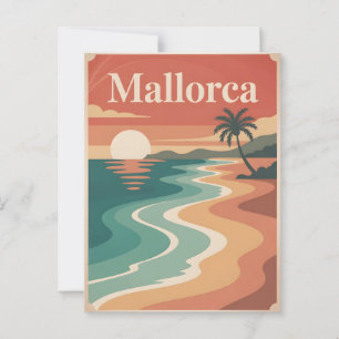 Mallorca  minimalistisch briefkaart