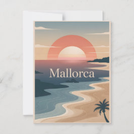 Mallorca  minimalistisch briefkaart