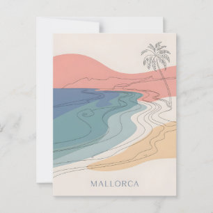 Mallorca  minimalistisch briefkaart